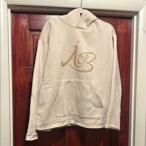adidas Cream Ace Logo Hooded Sweatshirt